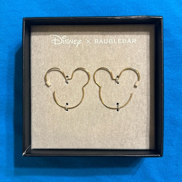 Disney Jewelry - NIB Disney x Baublebar Hoop Earrings